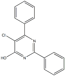 5-chloro-2,6-diphenyl-4-pyrimidinol,663194-32-9,结构式