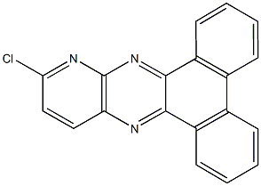 11-chlorodibenzo[f,h]pyrido[2,3-b]quinoxaline 化学構造式