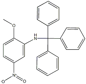 2-methoxy-5-nitro-N-tritylaniline 结构式