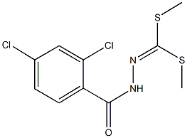 dimethyl 2,4-dichlorobenzoyldithiohydrazonocarbonate,663196-10-9,结构式