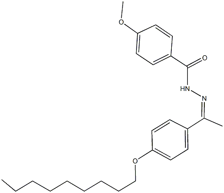 4-methoxy-N'-{1-[4-(nonyloxy)phenyl]ethylidene}benzohydrazide Structure