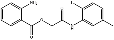 2-(2-fluoro-5-methylanilino)-2-oxoethyl 2-aminobenzoate Structure