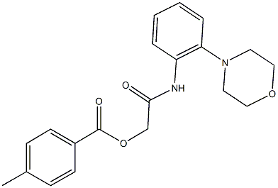 2-[2-(4-morpholinyl)anilino]-2-oxoethyl4-methylbenzoate,663202-97-9,结构式