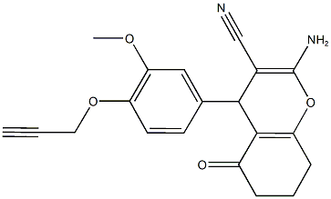 2-amino-4-[3-methoxy-4-(2-propynyloxy)phenyl]-5-oxo-5,6,7,8-tetrahydro-4H-chromene-3-carbonitrile|