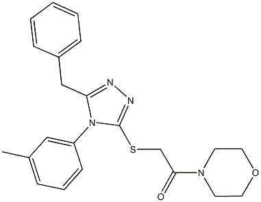 663209-31-2 5-benzyl-4-(3-methylphenyl)-4H-1,2,4-triazol-3-yl 2-(4-morpholinyl)-2-oxoethyl sulfide