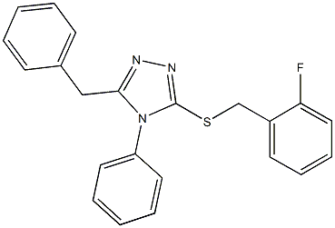 663209-96-9 5-benzyl-4-phenyl-4H-1,2,4-triazol-3-yl 2-fluorobenzyl sulfide