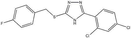 3-(2,4-dichlorophenyl)-5-[(4-fluorobenzyl)sulfanyl]-4H-1,2,4-triazole Structure