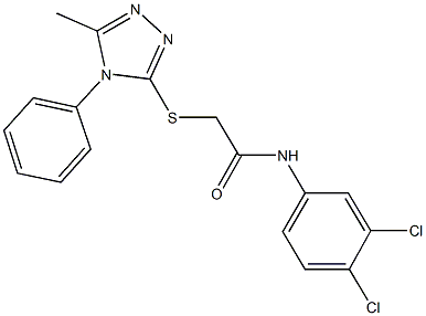 663213-28-3 N-(3,4-dichlorophenyl)-2-[(5-methyl-4-phenyl-4H-1,2,4-triazol-3-yl)sulfanyl]acetamide