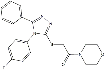 663213-32-9 4-(4-fluorophenyl)-5-phenyl-4H-1,2,4-triazol-3-yl 2-(4-morpholinyl)-2-oxoethyl sulfide