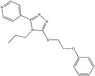 phenyl 2-{[4-propyl-5-(4-pyridinyl)-4H-1,2,4-triazol-3-yl]sulfanyl}ethyl ether|