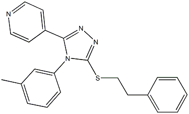 4-(3-methylphenyl)-5-(4-pyridinyl)-4H-1,2,4-triazol-3-yl 2-phenylethyl sulfide|