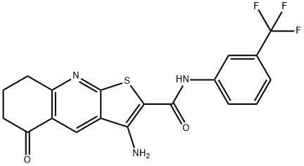 663218-08-4 3-amino-5-oxo-N-[3-(trifluoromethyl)phenyl]-5,6,7,8-tetrahydrothieno[2,3-b]quinoline-2-carboxamide