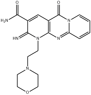 2-imino-1-[2-(4-morpholinyl)ethyl]-5-oxo-1,5-dihydro-2H-dipyrido[1,2-a:2,3-d]pyrimidine-3-carboxamide,663218-97-1,结构式