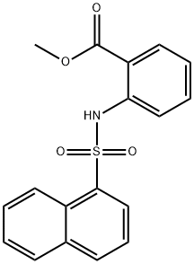 methyl 2-[(1-naphthylsulfonyl)amino]benzoate 结构式