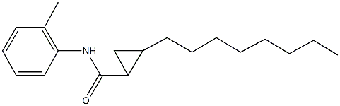 N-(2-methylphenyl)-2-octylcyclopropanecarboxamide Structure