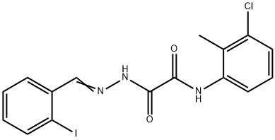 N-(3-chloro-2-methylphenyl)-2-[2-(2-iodobenzylidene)hydrazino]-2-oxoacetamide|