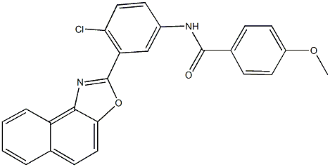 N-(4-chloro-3-naphtho[1,2-d][1,3]oxazol-2-ylphenyl)-4-methoxybenzamide|