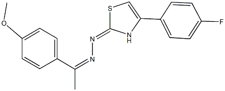 4-(4-fluorophenyl)-1,3-thiazol-2(3H)-one [1-(4-methoxyphenyl)ethylidene]hydrazone|