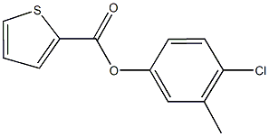 4-chloro-3-methylphenyl thiophene-2-carboxylate 结构式