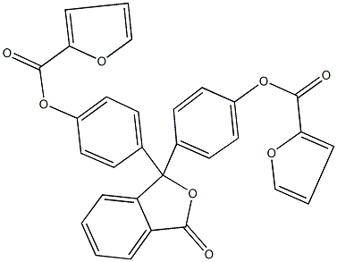 4-{1-[4-(2-furoyloxy)phenyl]-3-oxo-1,3-dihydro-2-benzofuran-1-yl}phenyl 2-furoate|