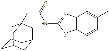 2-(1-adamantyl)-N-(5-methyl-1H-benzimidazol-2-yl)acetamide Structure