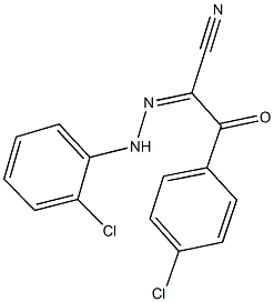 3-(4-chlorophenyl)-2-[(2-chlorophenyl)hydrazono]-3-oxopropanenitrile,664308-95-6,结构式