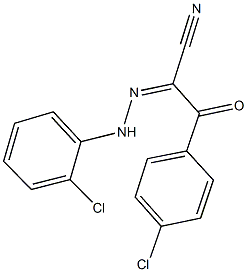 3-(4-chlorophenyl)-2-[(2-chlorophenyl)hydrazono]-3-oxopropanenitrile Structure