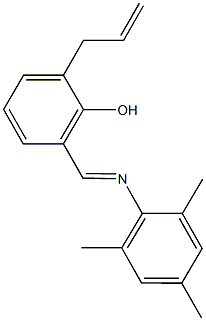 2-allyl-6-[(mesitylimino)methyl]phenol,664309-09-5,结构式