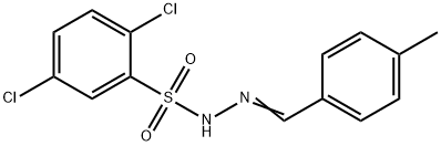 2,5-dichloro-N'-(4-methylbenzylidene)benzenesulfonohydrazide Structure