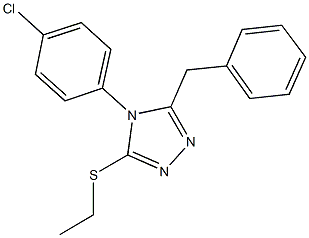 5-benzyl-4-(4-chlorophenyl)-4H-1,2,4-triazol-3-yl ethyl sulfide|