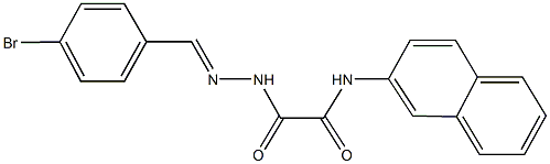 2-[2-(4-bromobenzylidene)hydrazino]-N-(2-naphthyl)-2-oxoacetamide Structure