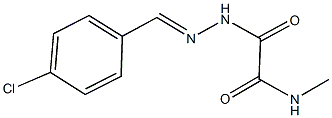 2-[2-(4-chlorobenzylidene)hydrazino]-N-methyl-2-oxoacetamide|