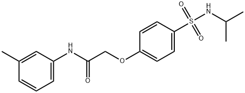 2-{4-[(isopropylamino)sulfonyl]phenoxy}-N-(3-methylphenyl)acetamide Structure