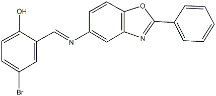 4-bromo-2-{[(2-phenyl-1,3-benzoxazol-5-yl)imino]methyl}phenol|