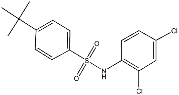 4-tert-butyl-N-(2,4-dichlorophenyl)benzenesulfonamide,664312-91-8,结构式