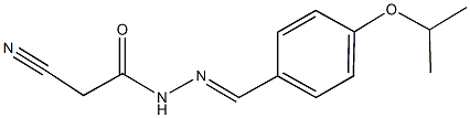 664313-00-2 2-cyano-N'-(4-isopropoxybenzylidene)acetohydrazide