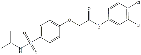 664313-51-3 N-(3,4-dichlorophenyl)-2-{4-[(isopropylamino)sulfonyl]phenoxy}acetamide