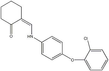 2-{[4-(2-chlorophenoxy)anilino]methylene}cyclohexanone|