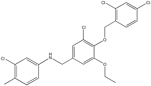 664313-71-7 3-chloro-N-{3-chloro-4-[(2,4-dichlorobenzyl)oxy]-5-ethoxybenzyl}-4-methylaniline