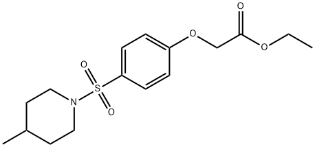 ethyl {4-[(4-methyl-1-piperidinyl)sulfonyl]phenoxy}acetate|