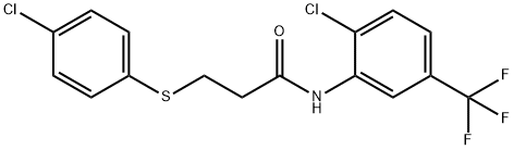 664314-25-4 3-[(4-chlorophenyl)sulfanyl]-N-[2-chloro-5-(trifluoromethyl)phenyl]propanamide