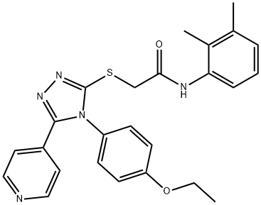 664314-79-8 N-(2,3-dimethylphenyl)-2-{[4-(4-ethoxyphenyl)-5-(4-pyridinyl)-4H-1,2,4-triazol-3-yl]sulfanyl}acetamide