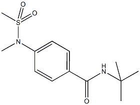 N-(tert-butyl)-4-[methyl(methylsulfonyl)amino]benzamide,664314-87-8,结构式