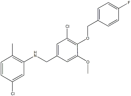 664314-88-9 5-chloro-N-{3-chloro-4-[(4-fluorobenzyl)oxy]-5-methoxybenzyl}-2-methylaniline
