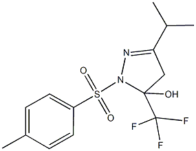 664314-95-8 3-isopropyl-1-[(4-methylphenyl)sulfonyl]-5-(trifluoromethyl)-4,5-dihydro-1H-pyrazol-5-ol