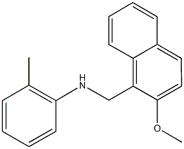 N-[(2-methoxy-1-naphthyl)methyl]-N-(2-methylphenyl)amine,664315-54-2,结构式