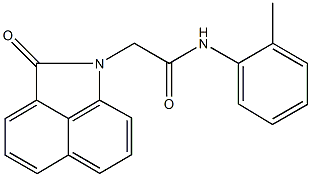 N-(2-methylphenyl)-2-(2-oxobenzo[cd]indol-1(2H)-yl)acetamide,664315-56-4,结构式