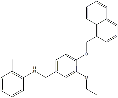 664315-81-5 N-[3-ethoxy-4-(1-naphthylmethoxy)benzyl]-N-(2-methylphenyl)amine