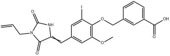 664316-61-4 3-({4-[(1-allyl-2,5-dioxo-4-imidazolidinylidene)methyl]-2-iodo-6-methoxyphenoxy}methyl)benzoic acid
