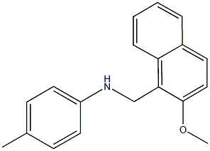 N-[(2-methoxy-1-naphthyl)methyl]-N-(4-methylphenyl)amine Structure